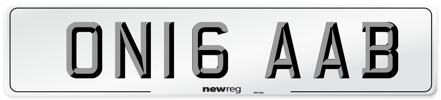 ON16 AAB Number Plate from New Reg